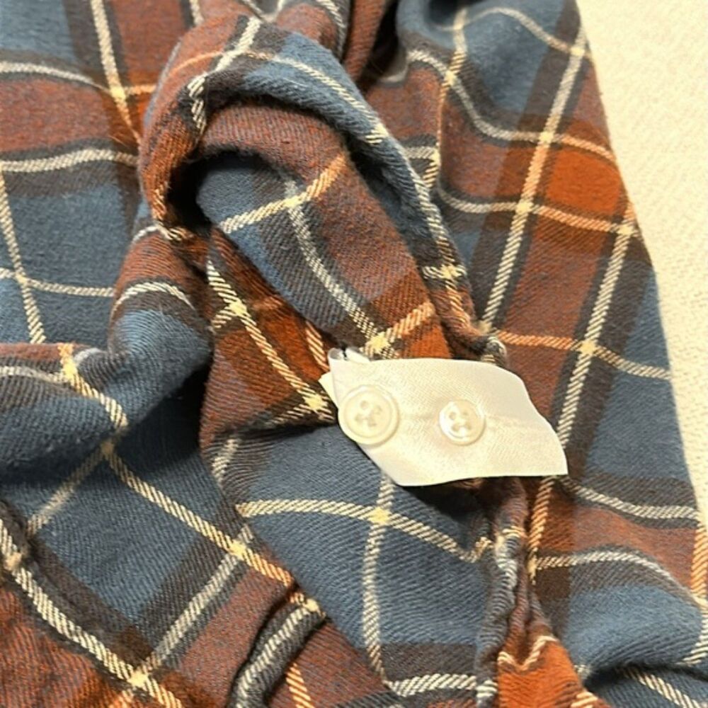 VTG Arizona Jean Plaid Flannel Button Up Womens Medium Cabin Outdoor 90s Y2k - Picture 7 of 9